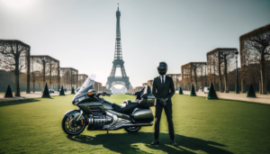 Taxi moto à Paris avec son chauffeur